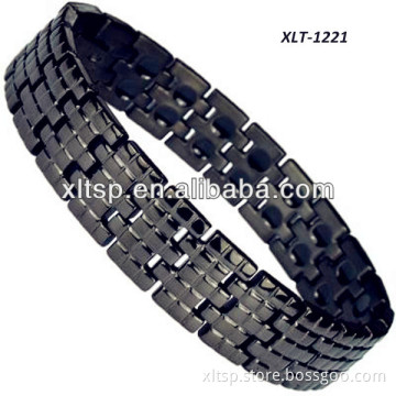 Top Grade Healthy Stainless Steel Germanium Stone Mangetic Bracelets for men